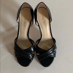 Nine West black dress sandals